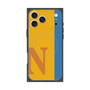 プレミアムスクエアケース with MagSafe［ オリジナル - initial color line - N orange ］