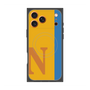 プレミアムスクエアケース with MagSafe［ オリジナル - initial color line - N orange ］