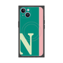 プレミアムスクエアケース with MagSafe［ オリジナル - initial color line - N green ］