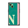 プレミアムスクエアケース with MagSafe［ オリジナル - initial color line - N green ］