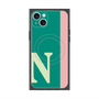 プレミアムスクエアケース with MagSafe［ オリジナル - initial color line - N green ］