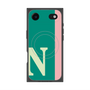 プレミアムスクエアケース with MagSafe［ オリジナル - initial color line - N green ］