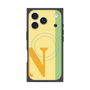 プレミアムスクエアケース with MagSafe［ オリジナル - initial color line - N yellow ］