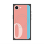 プレミアムスクエアケース with MagSafe［ オリジナル - initial color line - O pink ］