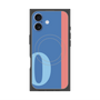 プレミアムスクエアケース with MagSafe［ オリジナル - initial color line - O blue ］