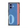 プレミアムスクエアケース with MagSafe［ オリジナル - initial color line - O blue ］