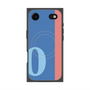 プレミアムスクエアケース with MagSafe［ オリジナル - initial color line - O blue ］