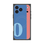 プレミアムスクエアケース with MagSafe［ オリジナル - initial color line - O blue ］