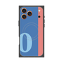 プレミアムスクエアケース with MagSafe［ オリジナル - initial color line - O blue ］