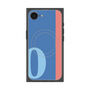 プレミアムスクエアケース with MagSafe［ オリジナル - initial color line - O blue ］