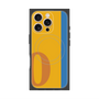 プレミアムスクエアケース with MagSafe［ オリジナル - initial color line - O orange ］