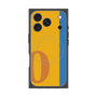 プレミアムスクエアケース with MagSafe［ オリジナル - initial color line - O orange ］