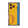 プレミアムスクエアケース with MagSafe［ オリジナル - initial color line - O orange ］
