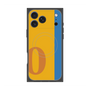 プレミアムスクエアケース with MagSafe［ オリジナル - initial color line - O orange ］