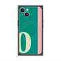 プレミアムスクエアケース with MagSafe［ オリジナル - initial color line - O green ］