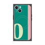 プレミアムスクエアケース with MagSafe［ オリジナル - initial color line - O green ］