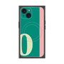 プレミアムスクエアケース with MagSafe［ オリジナル - initial color line - O green ］