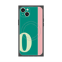プレミアムスクエアケース with MagSafe［ オリジナル - initial color line - O green ］