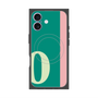 プレミアムスクエアケース with MagSafe［ オリジナル - initial color line - O green ］