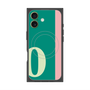 プレミアムスクエアケース with MagSafe［ オリジナル - initial color line - O green ］