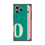 プレミアムスクエアケース with MagSafe［ オリジナル - initial color line - O green ］