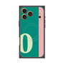 プレミアムスクエアケース with MagSafe［ オリジナル - initial color line - O green ］