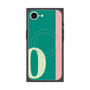 プレミアムスクエアケース with MagSafe［ オリジナル - initial color line - O green ］