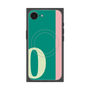 プレミアムスクエアケース with MagSafe［ オリジナル - initial color line - O green ］