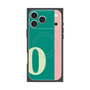 プレミアムスクエアケース with MagSafe［ オリジナル - initial color line - O green ］