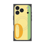 プレミアムスクエアケース with MagSafe［ オリジナル - initial color line - O yellow ］
