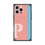 プレミアムスクエアケース with MagSafe［ オリジナル - initial color line - P pink ］