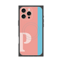 プレミアムスクエアケース with MagSafe［ オリジナル - initial color line - P pink ］