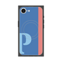 プレミアムスクエアケース with MagSafe［ オリジナル - initial color line - P blue ］