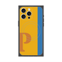 プレミアムスクエアケース with MagSafe［ オリジナル - initial color line - P orange ］