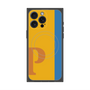 プレミアムスクエアケース with MagSafe［ オリジナル - initial color line - P orange ］