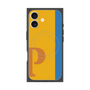 プレミアムスクエアケース with MagSafe［ オリジナル - initial color line - P orange ］