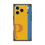 プレミアムスクエアケース with MagSafe［ オリジナル - initial color line - P orange ］