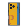 プレミアムスクエアケース with MagSafe［ オリジナル - initial color line - P orange ］