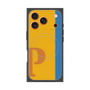プレミアムスクエアケース with MagSafe［ オリジナル - initial color line - P orange ］