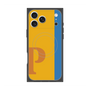 プレミアムスクエアケース with MagSafe［ オリジナル - initial color line - P orange ］