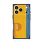 プレミアムスクエアケース with MagSafe［ オリジナル - initial color line - P orange ］