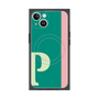 プレミアムスクエアケース with MagSafe［ オリジナル - initial color line - P green ］
