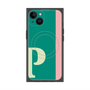 プレミアムスクエアケース with MagSafe［ オリジナル - initial color line - P green ］