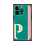 プレミアムスクエアケース with MagSafe［ オリジナル - initial color line - P green ］