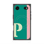 プレミアムスクエアケース with MagSafe［ オリジナル - initial color line - P green ］