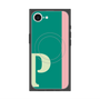 プレミアムスクエアケース with MagSafe［ オリジナル - initial color line - P green ］