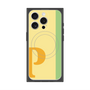 プレミアムスクエアケース with MagSafe［ オリジナル - initial color line - P yellow ］