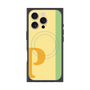 プレミアムスクエアケース with MagSafe［ オリジナル - initial color line - P yellow ］