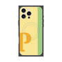 プレミアムスクエアケース with MagSafe［ オリジナル - initial color line - P yellow ］