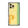 プレミアムスクエアケース with MagSafe［ オリジナル - initial color line - P yellow ］